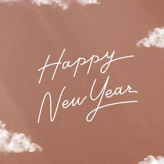 Cute New Year iPhone wallpaper