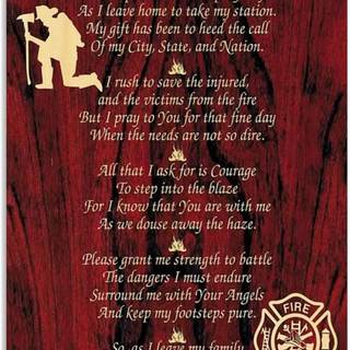 Firefighter Prayer wallpaper