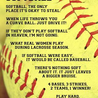 Cool softball wallpaper