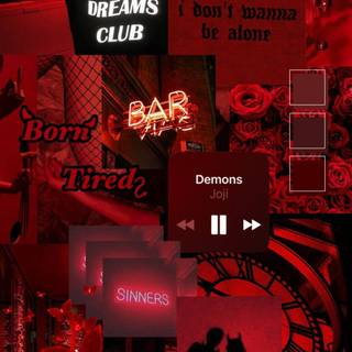 Aesthetic red iPhone wallpaper