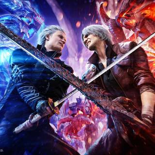Dante vs Vergil wallpaper
