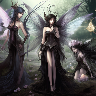 Black fairy wallpaper