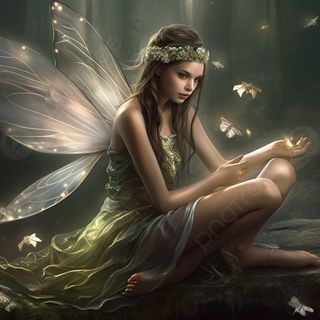 Black fairy wallpaper