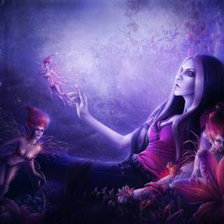 Black fairy wallpaper