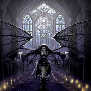 Black fairy wallpaper