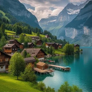 House in the woods wallpaper