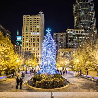 Chicago Christmas wallpaper