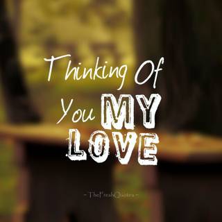 Thinking about you wallpaper