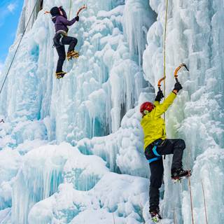 Ice climbing wallpaper