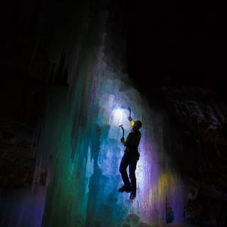 Ice climbing wallpaper