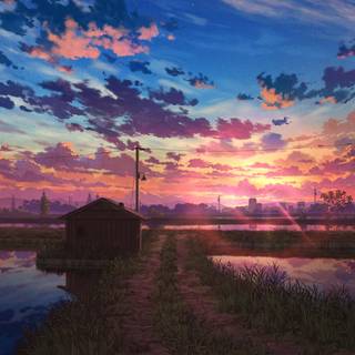 Anime boat wallpaper