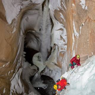 Ice climbing wallpaper