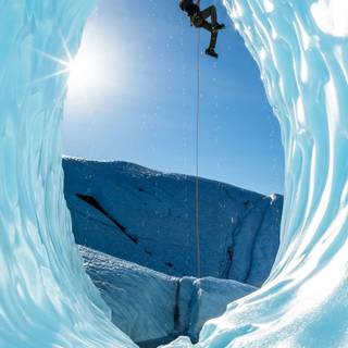 Ice climbing wallpaper