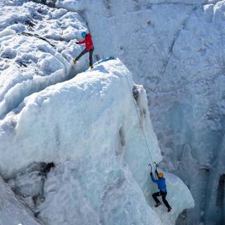 Ice climbing wallpaper
