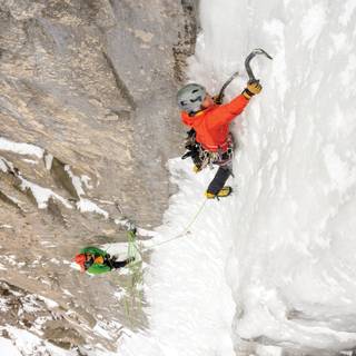Ice climbing wallpaper