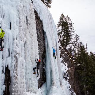 Ice climbing wallpaper