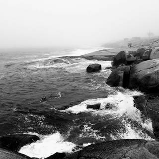 White ocean wallpaper