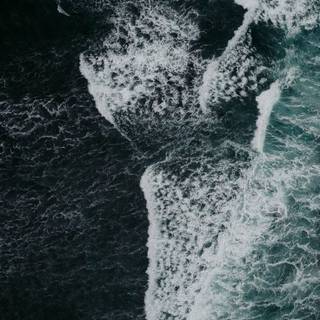 White ocean wallpaper