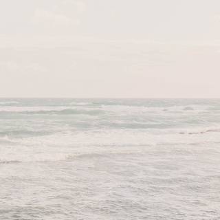 White ocean wallpaper