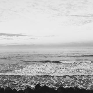 White ocean wallpaper