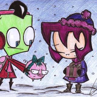 Christmas Invader Zim wallpaper