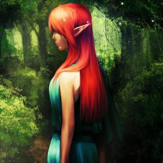Red elf wallpaper