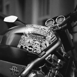 Black and white bike wallpaper