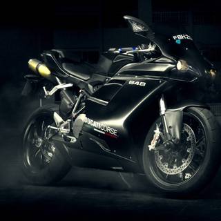 Black bike desktop wallpaper