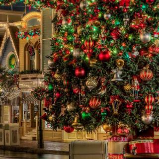 Christmas street wallpaper