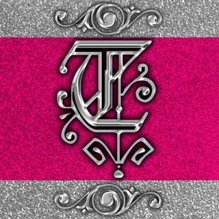 Pink letter T wallpaper