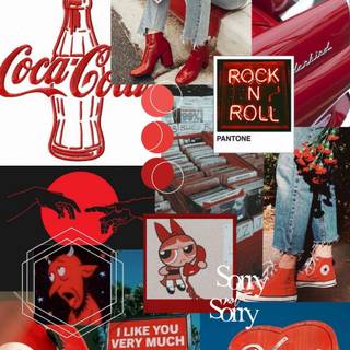 Cherry collage wallpaper