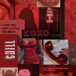 Cherry collage wallpaper