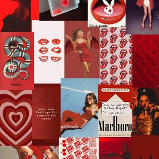 Cherry collage wallpaper