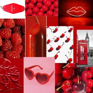 Cherry collage wallpaper