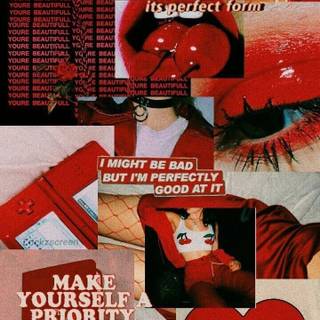 Cherry collage wallpaper