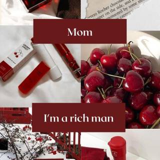 Cherry collage wallpaper