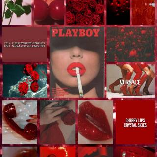 Cherry collage wallpaper