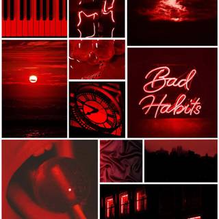 Cherry collage wallpaper