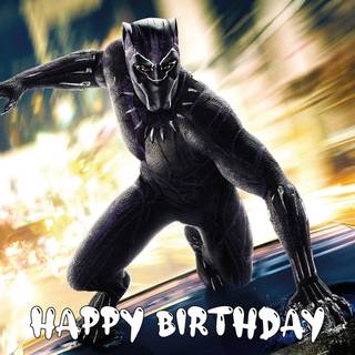 Happy birthday Black Panther wallpaper