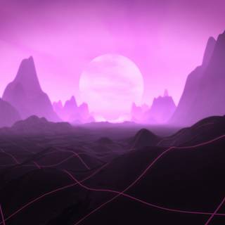 Purple vaporwave wallpaper