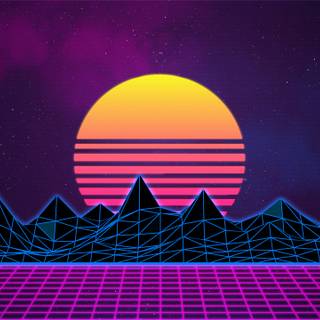 Purple vaporwave wallpaper