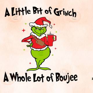 Preppy Grinch wallpaper