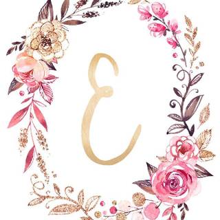 Pink letter E wallpaper