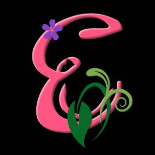 Pink letter E wallpaper