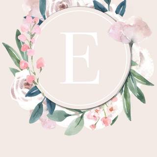 Pink letter E wallpaper