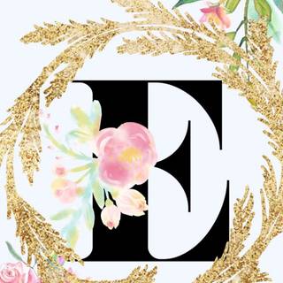 Pink letter E wallpaper