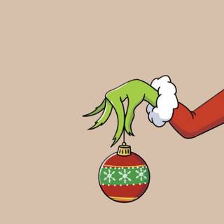 Preppy Grinch wallpaper