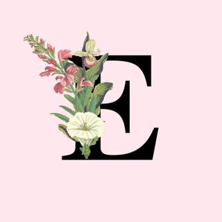 Pink letter E wallpaper