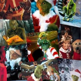 Preppy Grinch wallpaper