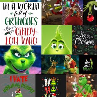 Preppy Grinch wallpaper